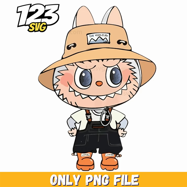cowboy labubu png, cartoon labubu png, labubu png - 123SVG Store