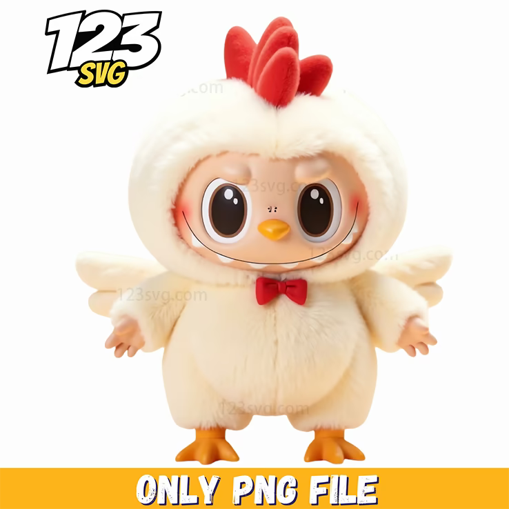 cute chicken labubu png, labubu cute chicken, cute labubu png - 123SVG Store