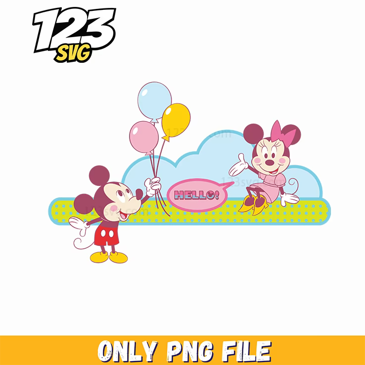 cute mickey minnie png, cute mickey and minnie easter png, mickey mouse and minnie mouse png - 123SVG Store