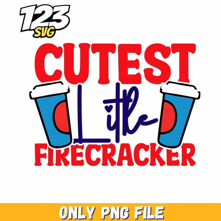 cutest little firecracker drinks png, little firecracker drink, firecracker drink png - 123SVG Store