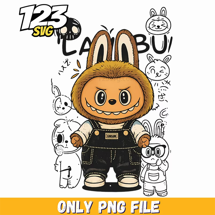 dark halloween labubu png, labubu png halloween, halloween labubu png clip - 123SVG Store