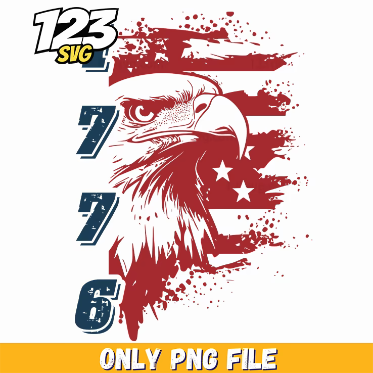 distressed 1776 eagle png, vintage distressed eagle png, distressed liberty eagle png - 123SVG Store