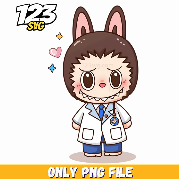 doctor labubu png, labubu png, labubu doctor png - 123SVG Store