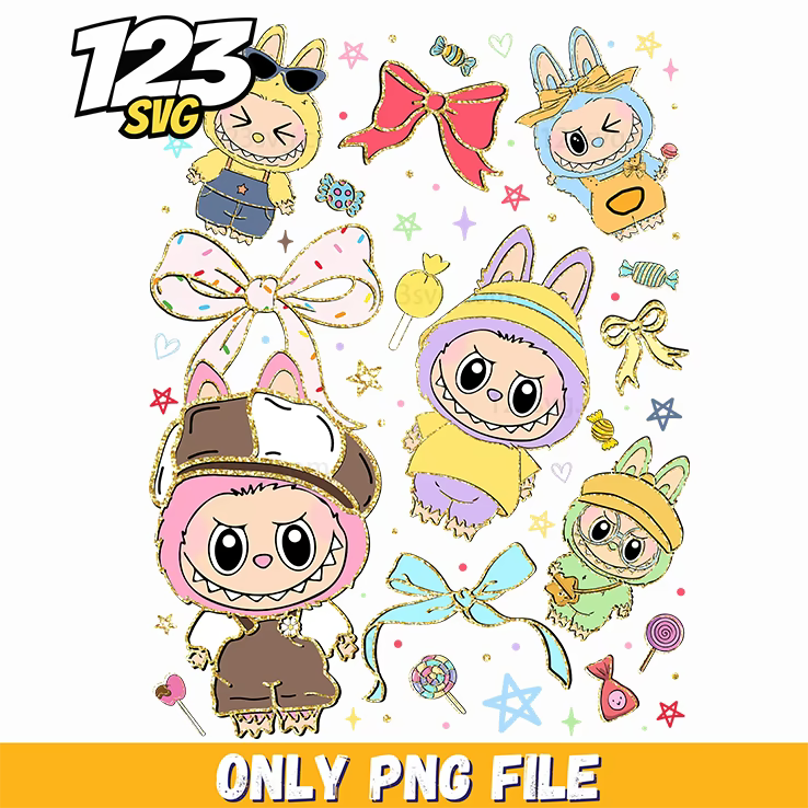 fantasy labubu characters png, labubu character designs png, labubu characters drawing - 123SVG Store
