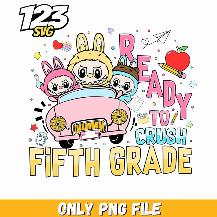 fifth grade labubu png, labubu characters png, labubu fifth grade - 123SVG Store