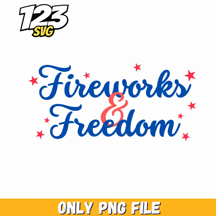 fireworks and freedom starry script png, firework and freedom starry night, fireworks freedom starry sky - 123SVG Store