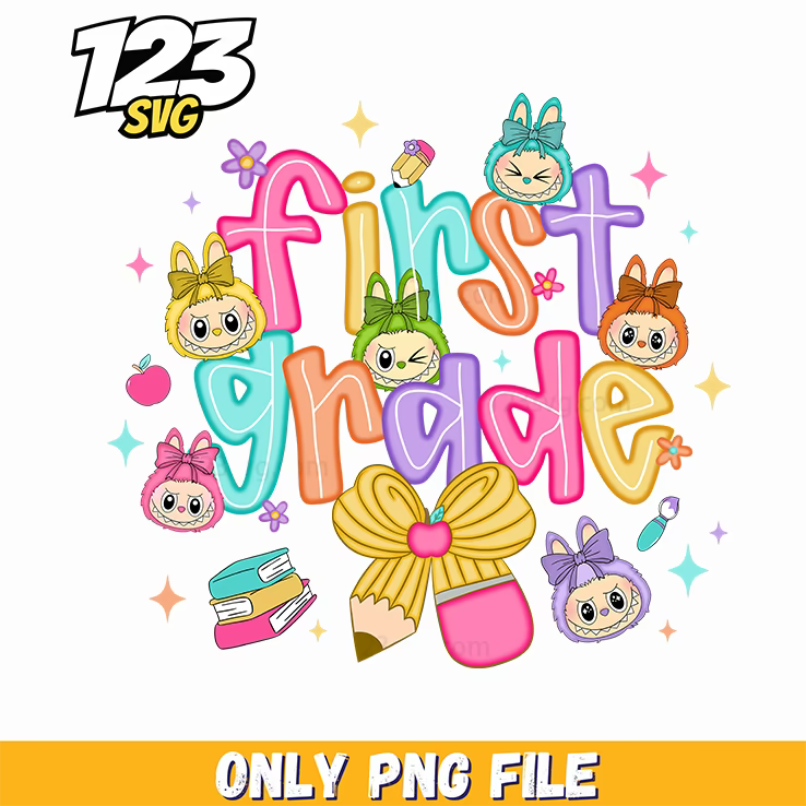 first grade labubu png funny png, labubu funny png, labubu funny images - 123SVG Store