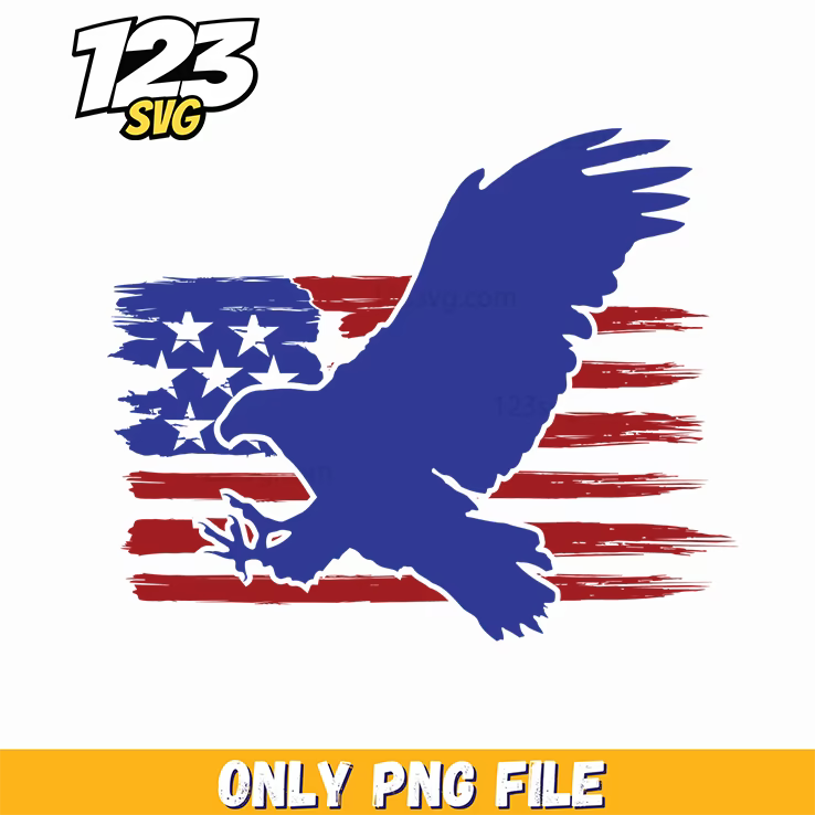 flying eagle patriotic flag background png, america flag png, charlie kirk book png - 123SVG Store