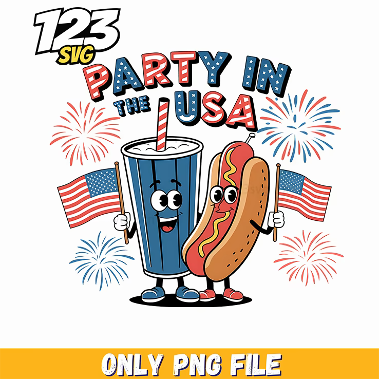 fourth of july food png, 4th of july hot dog, independence day png - 123SVG Store