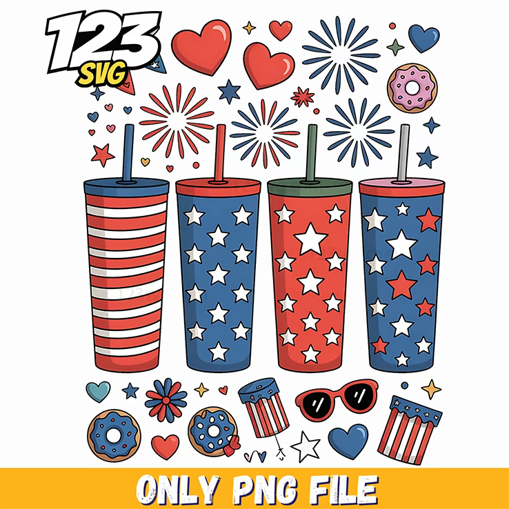 fourth of july tumbler wrap graphics png, july 4th tumbler wrap, july 4th tumbler designs - 123SVG Store