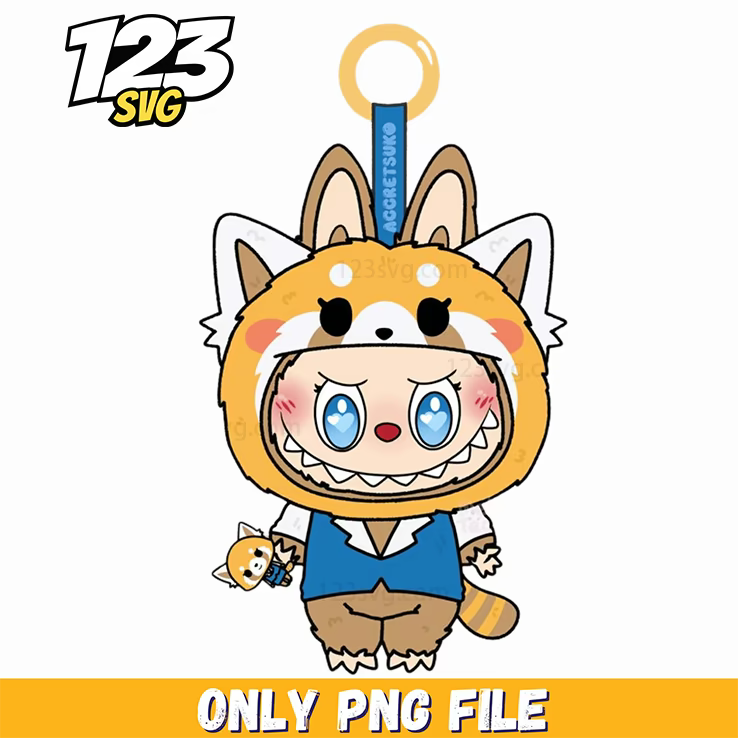 fox pilot labubu png, labubu anime, labubu png - 123SVG Store