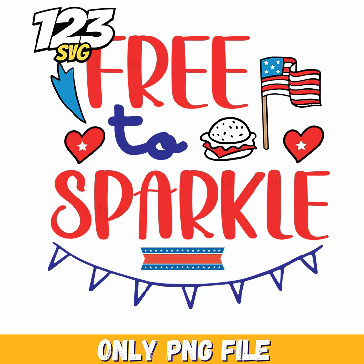 free to sparkle hamburger flag hearts bunting png, hamburger flag png free, free hamburger flag bunting png - 123SVG Store