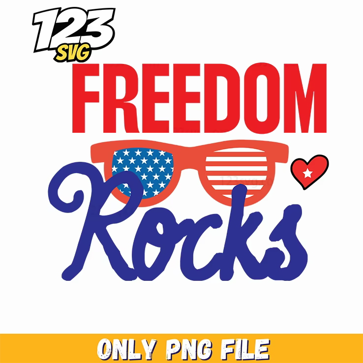 freedom rocks sunglasses png, sunglasses for freedom lovers, freedom sunglasses rock - 123SVG Store