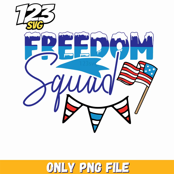 freedom squad arrow flags bunting png, patriotic parade decorations, usa flag bunting banner - 123SVG Store