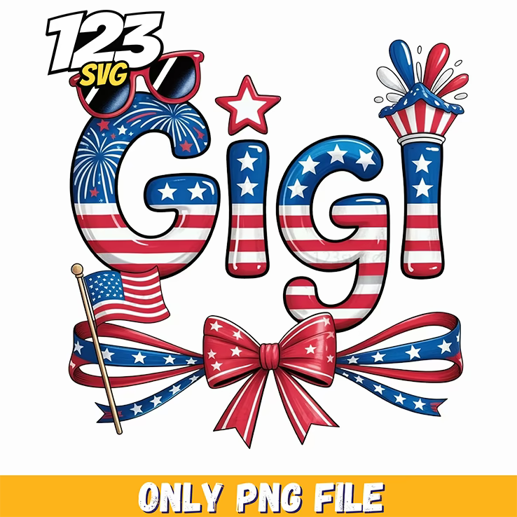 gigi patriotic bow ribbon star sunglasses png, cute minnie mouse png file with heart sunglasses design, patriotic bow ribbon star sunglasses - 123SVG Store