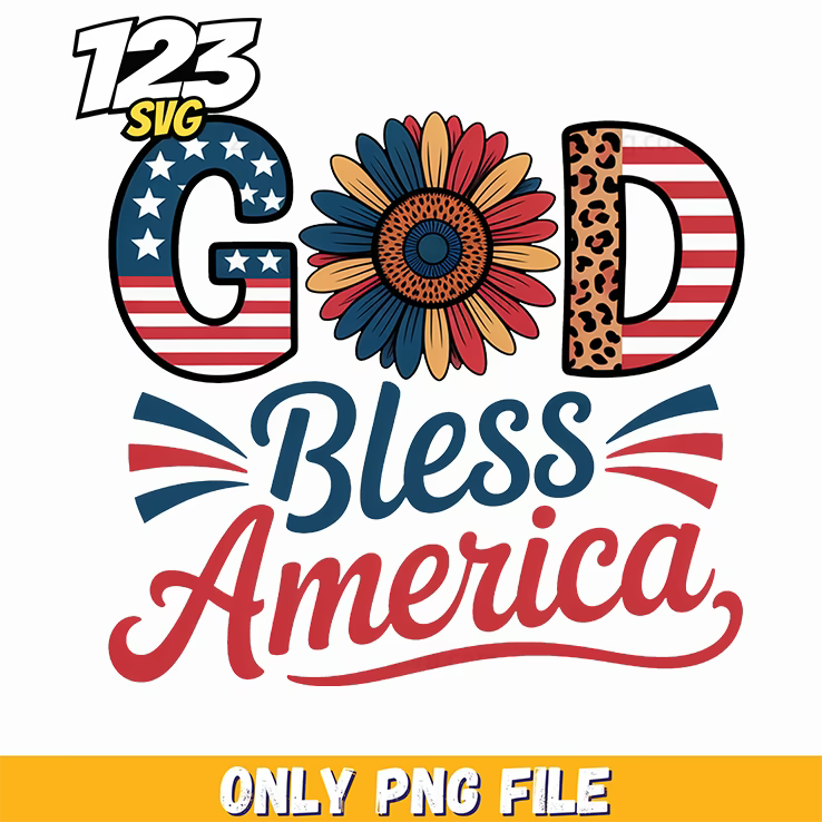 god bless america floral flag texture png, easter themed minnie mouse floral png art design image, america flag png - 123SVG Store