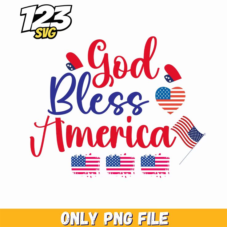 god bless america hearts flags us maps png, usa map with hearts, america map with flags - 123SVG Store