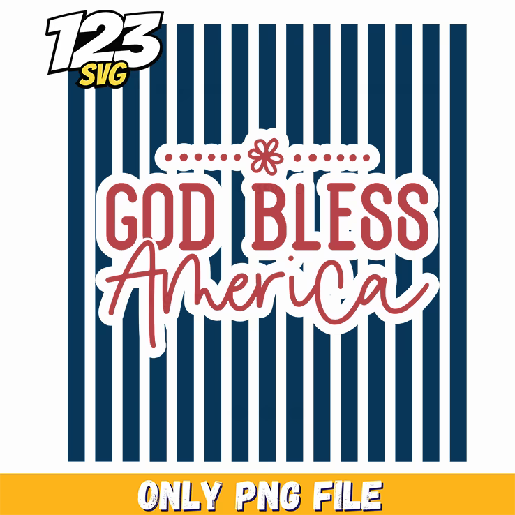 god bless america png 3, god bless america, 4th of july - 123SVG Store