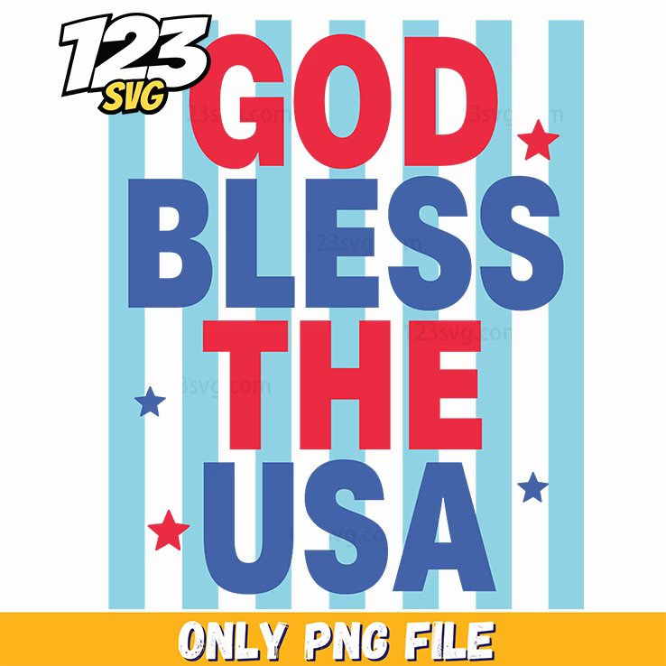 god bless the usa png 2, god bless america png, patriotic prayer png - 123SVG Store