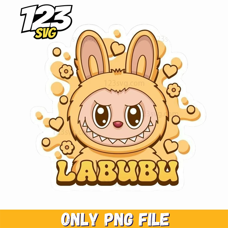 golden labubu logo png, labubu logo png, labubu logo design - 123SVG Store