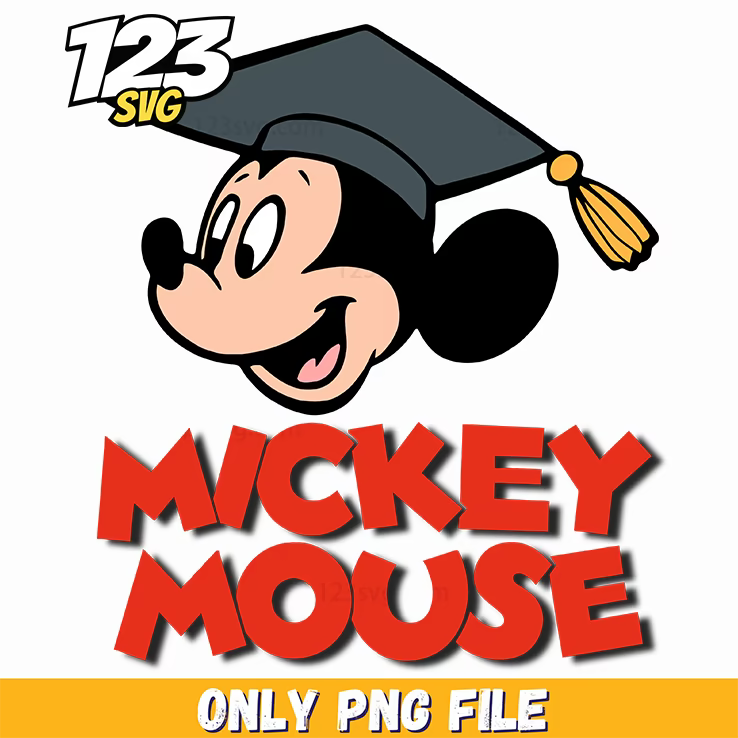 graduation mickey mouse png, mickey graduation png, mickey mouse png - 123SVG Store
