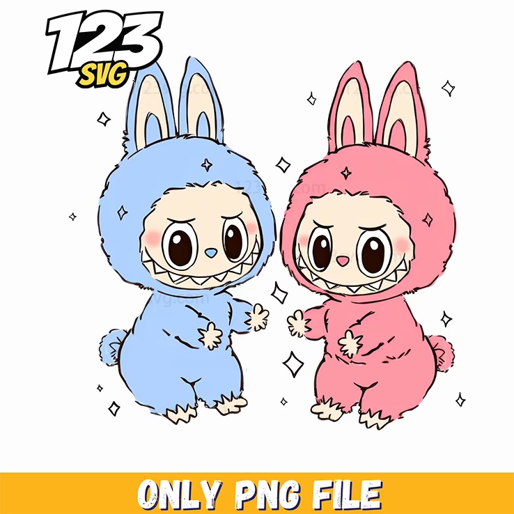 green devil labubu png, labubu streetwear design png, cartoon characters labubu png - 123SVG Store