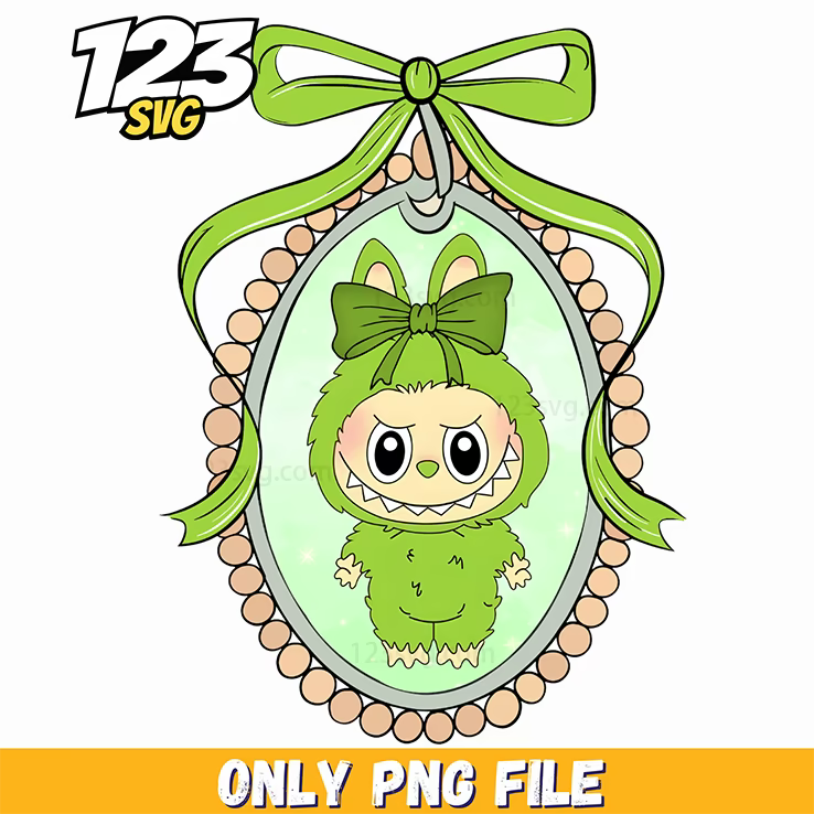 green ornament labubu png, labubu png ornament, labubu ornament png - 123SVG Store