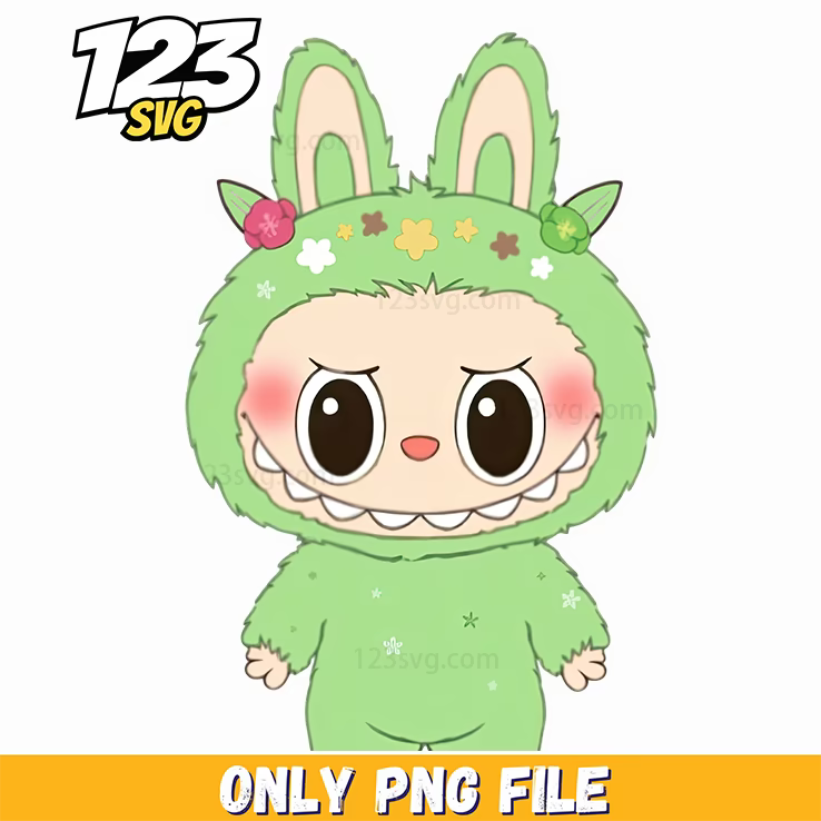 grey bunny labubu png, grey labubu go to school png, labubu characters png - 123SVG Store