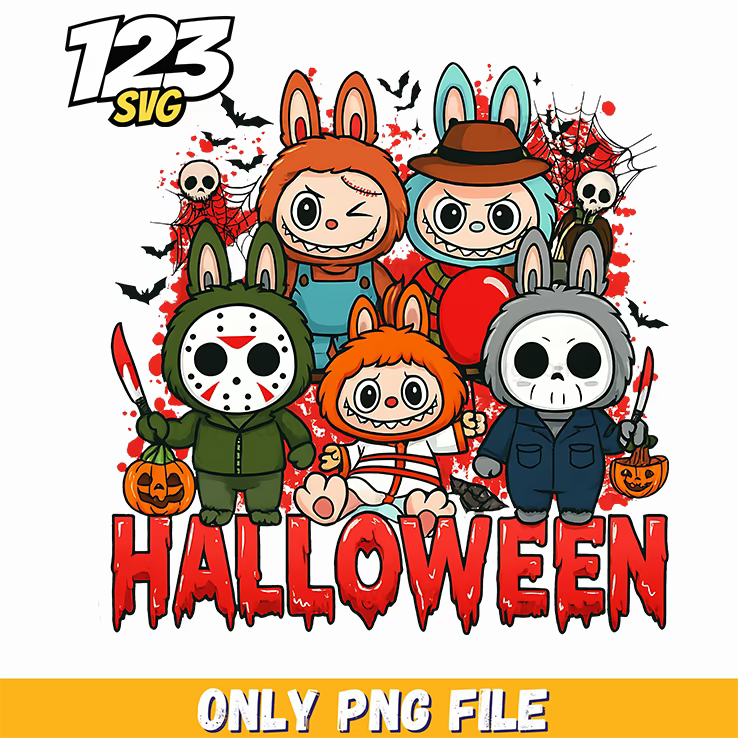 halloween horror character bundle png, halloween horror characters, halloween character images - 123SVG Store