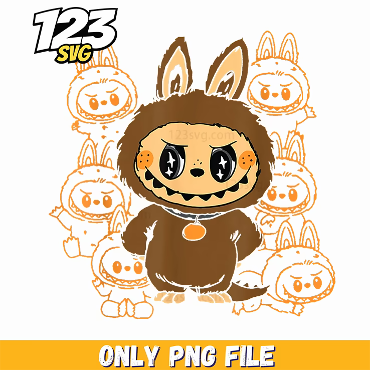 halloween labubu png, labubu png halloween coloring, halloween labubu printable - 123SVG Store