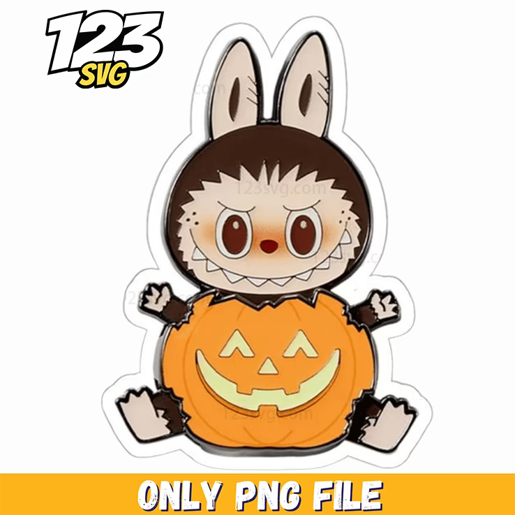 halloween pumpkin labubu png, labubu png halloween pumpkin, halloween pumpkin png labubu - 123SVG Store