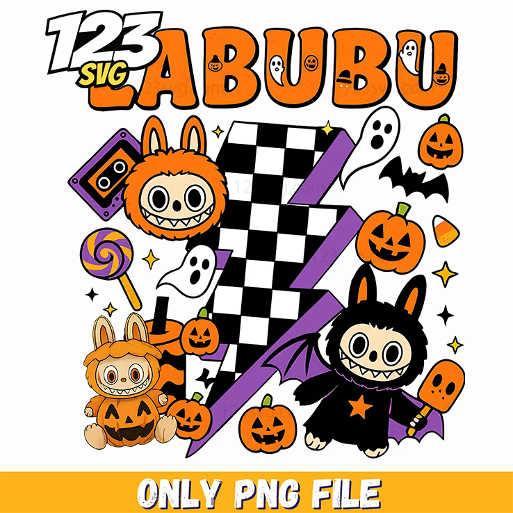 halloween typography labubu png, halloween typography png, halloween typography fonts - 123SVG Store