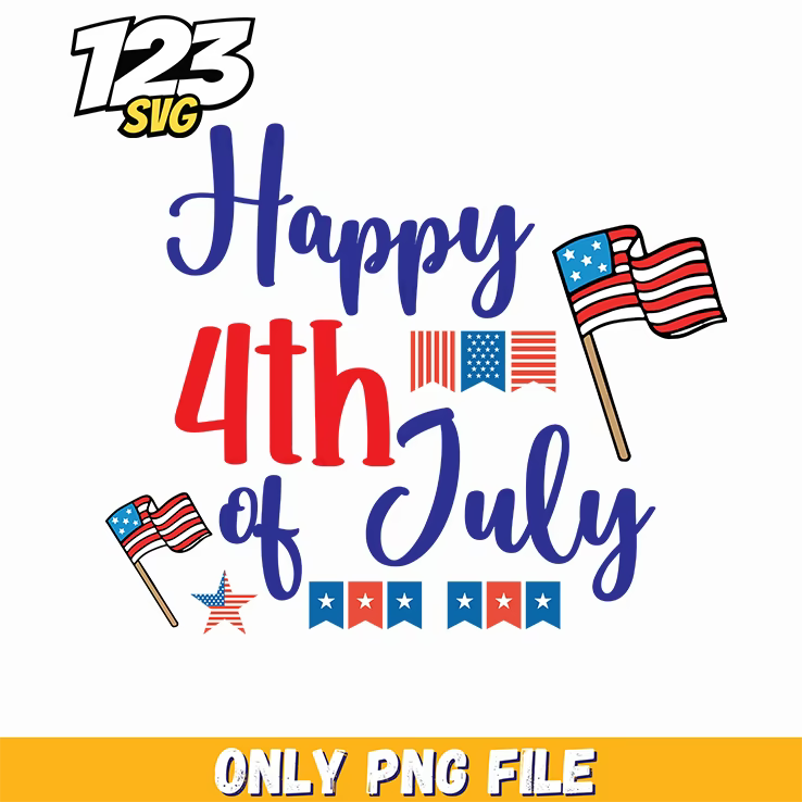 happy 4th of july flags bunting png, 4th of july flags bunting decoration ideas, patriotic 4th of july decorations and bunting - 123SVG Store