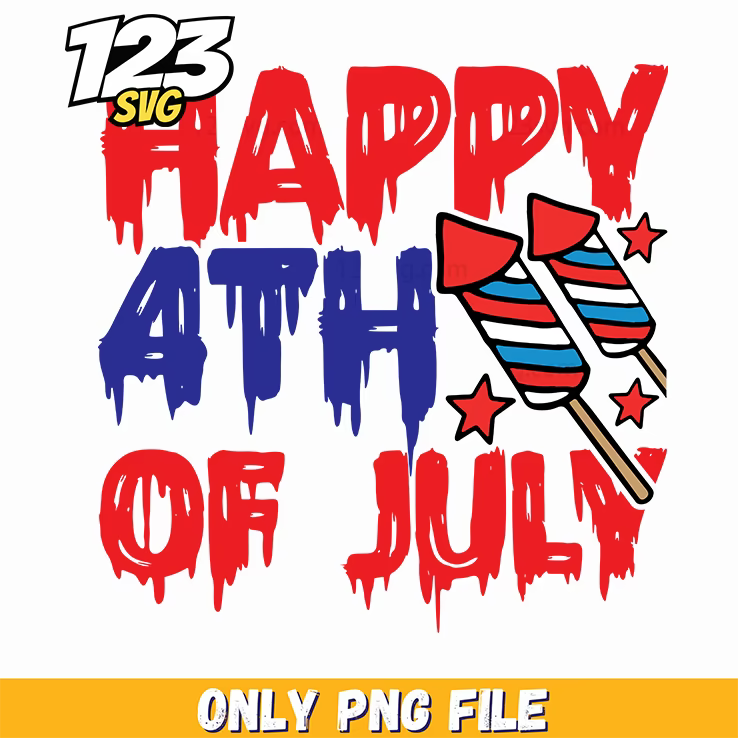 happy 4th of july rockets stars png, fourth of july fireworks rockets, 4th of july rockets and stars - 123SVG Store