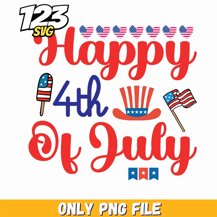happy 4th of july uncle sam hat flags bunting png, patriotic uncle sam hat 4th of july, uncle sam hat 4th july celebration - 123SVG Store