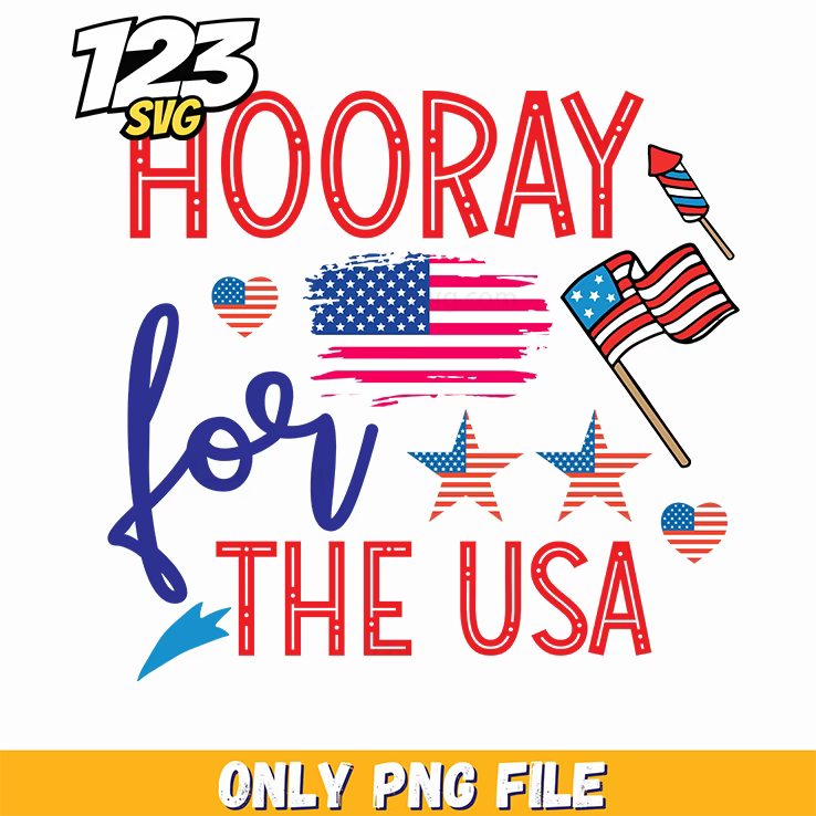 hooray for the usa heart us map flags stars png, usa heart flag map, usa flag map heart - 123SVG Store