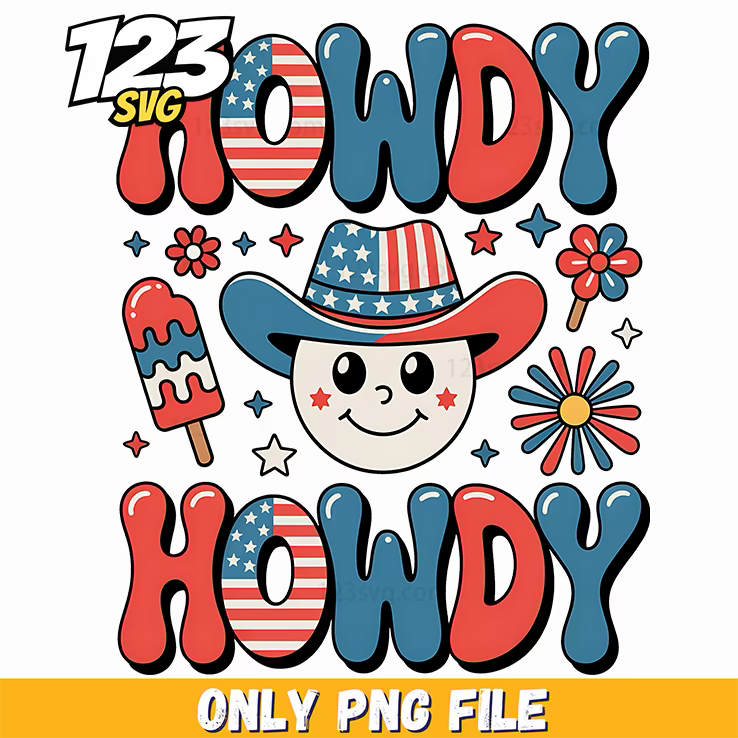 howdy howdy cowboy hat smiley png, cowboy hat smiley png, cowboy hat smiley - 123SVG Store