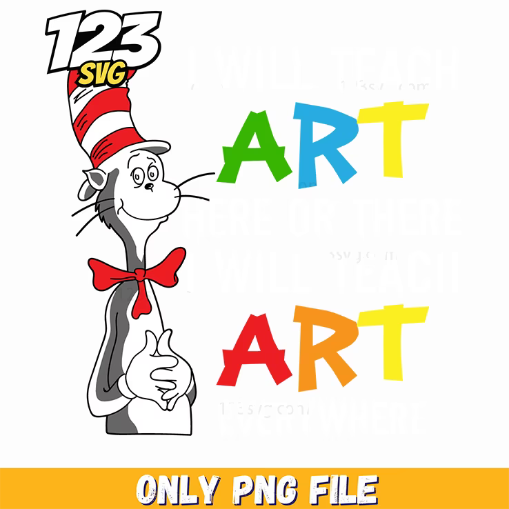 i will teach art anywhere png, motivational png art, taylor swift png art - 123SVG Store