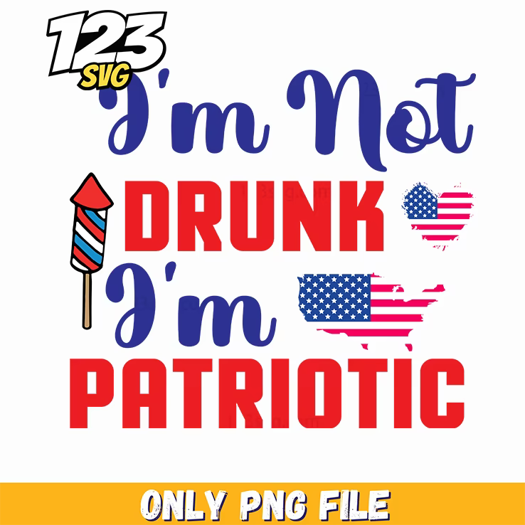 im not drunk im patriotic rockets us map hearts png, i love rockets and patriotic hearts, patriotic rockets in us map - 123SVG Store