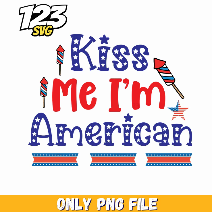 kiss me im american rockets stars ribbons png, american rockets stars ribbons, american rockets ribbons - 123SVG Store