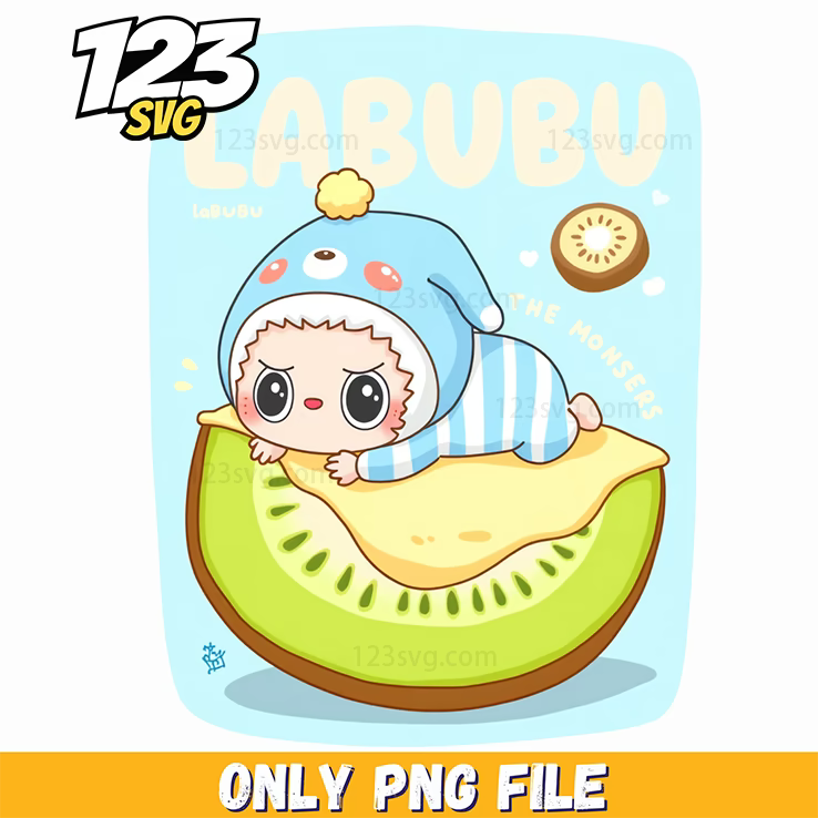 kiwi labubu png, labubu png, labubu png png - 123SVG Store