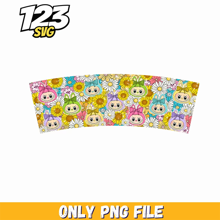 labubu daisy flower pattern png, daisy flower pattern vector, free daisy flower png - 123SVG Store
