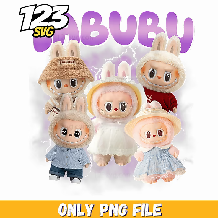 labubu doll bundle png, labubu doll, labubu doll collection - 123SVG Store