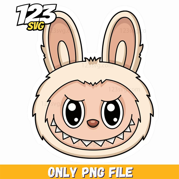 labubu face sticker png, labubu sticker png, labubu sticker design png - 123SVG Store