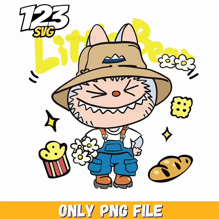 labubu farmer cartoon png, farm boy labubu, labubu farm boy cartoon - 123SVG Store