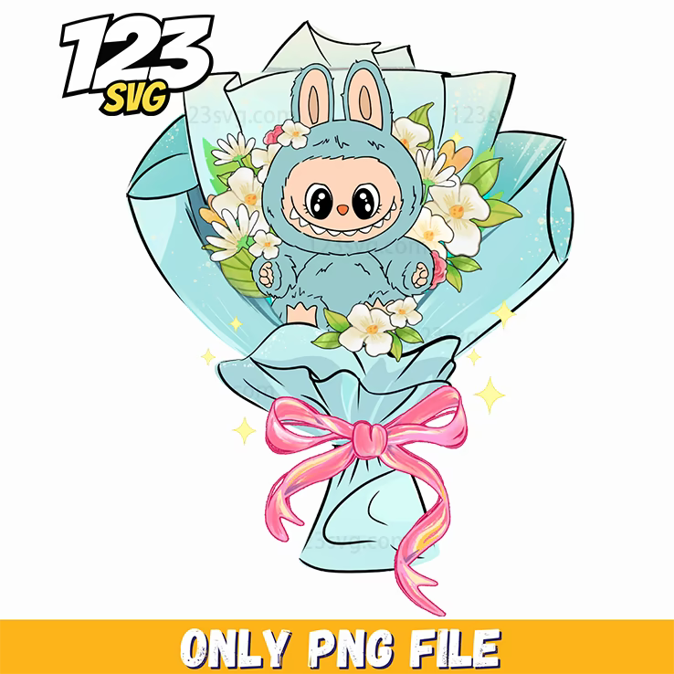labubu flower bouquet png, flower bouquet png background, bouquet flower png images - 123SVG Store