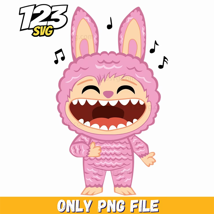 labubu laughing bunny png, cute labubu characters, labubu laughing character - 123SVG Store