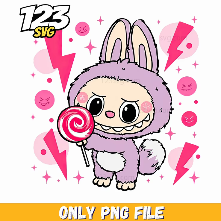 labubu lollipop png, cartoon characters png, labubu candy png - 123SVG Store