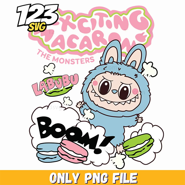 labubu macarons monsters png, macarons monster png, monster macarons design - 123SVG Store