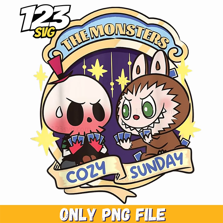 labubu monsters cozy sunday png, labubu monsters png, cozy sunday labubu monsters - 123SVG Store